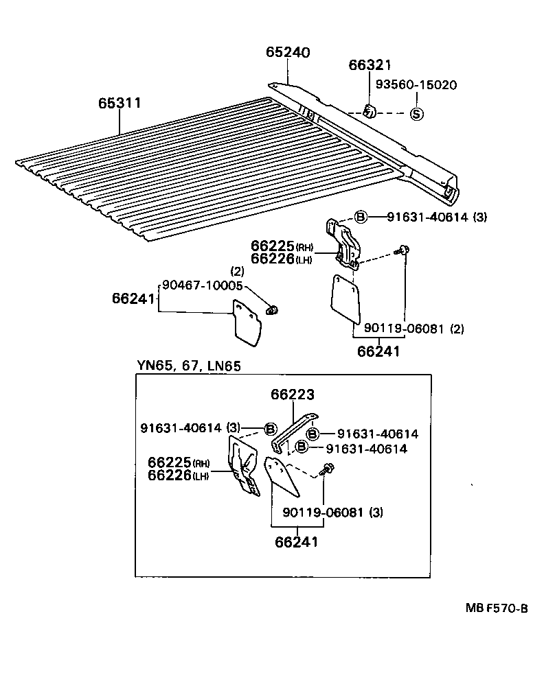66020-89101 FENDER ASSY, REAR BODY, FRONT LH product image