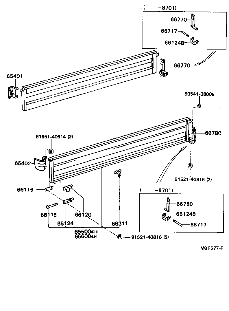 65500-89230 PANEL ASSY, REAR BODY SIDE, RH product image