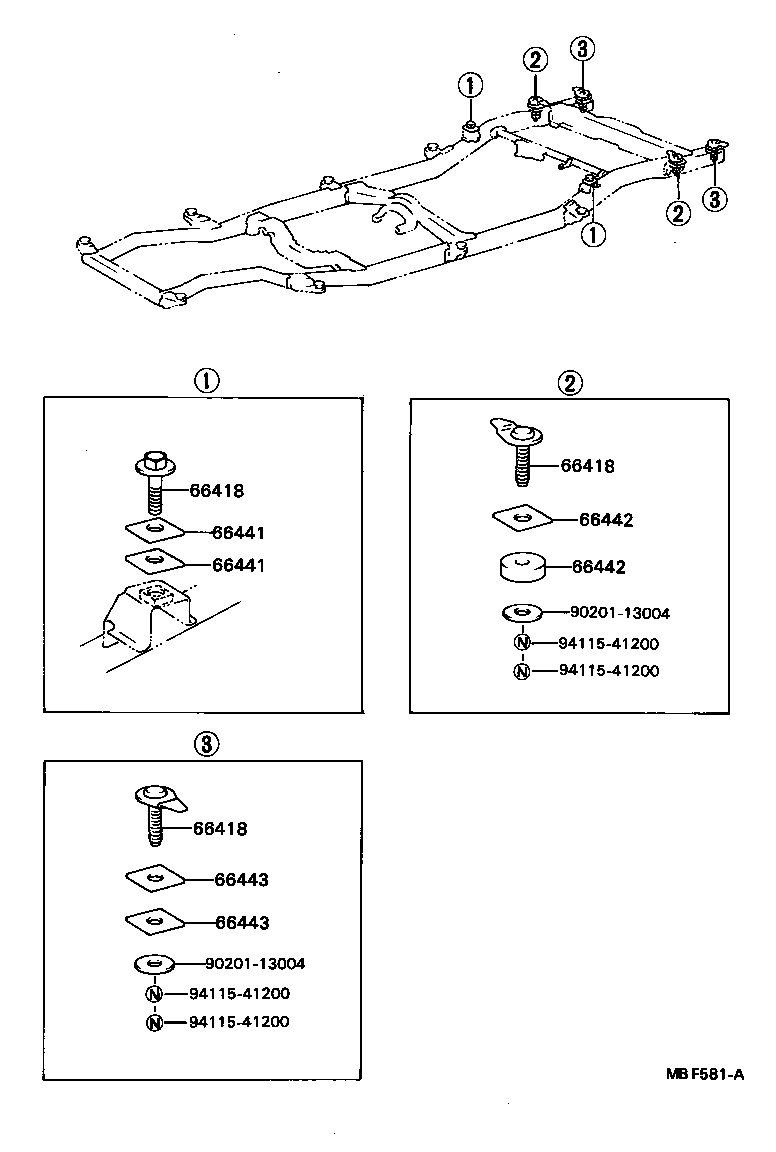 90540-13006 SHIM, MOUNTING, NO.2 product image