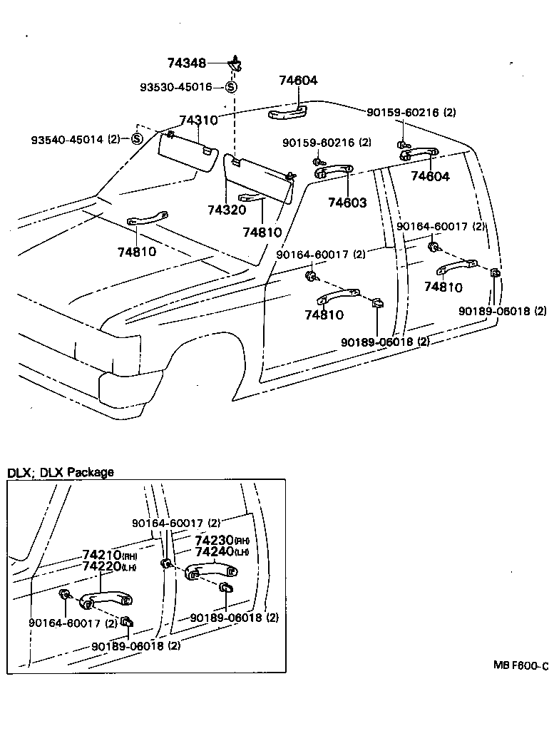 74348-89101-05 HOLDER, VISOR product image