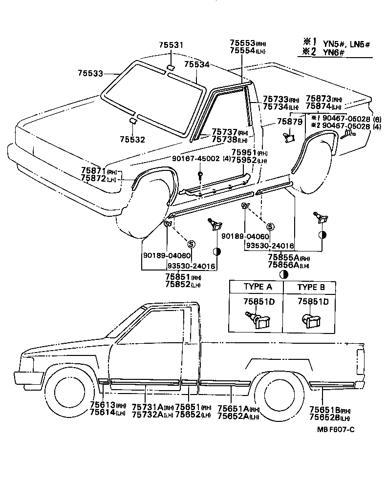 75651-89110 MOULDING, QUARTER, OUTSIDE RH product image