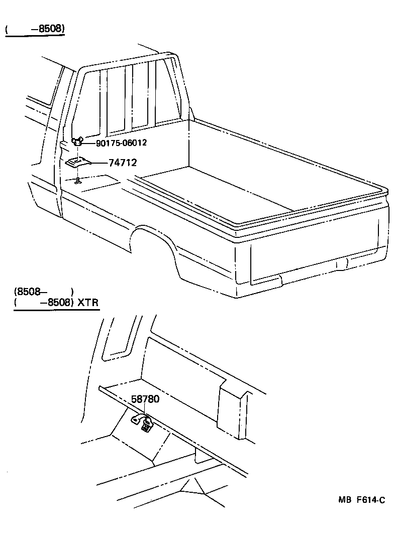 Toyota 58780-89101 BAND ASSY, TOOL BOX