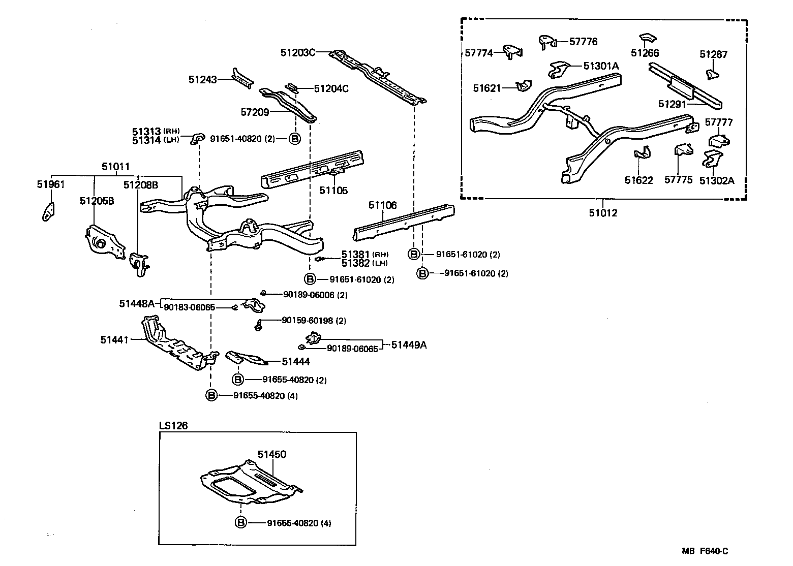 51209-30020 CROSSMEMBER, FRAME, REAR product image