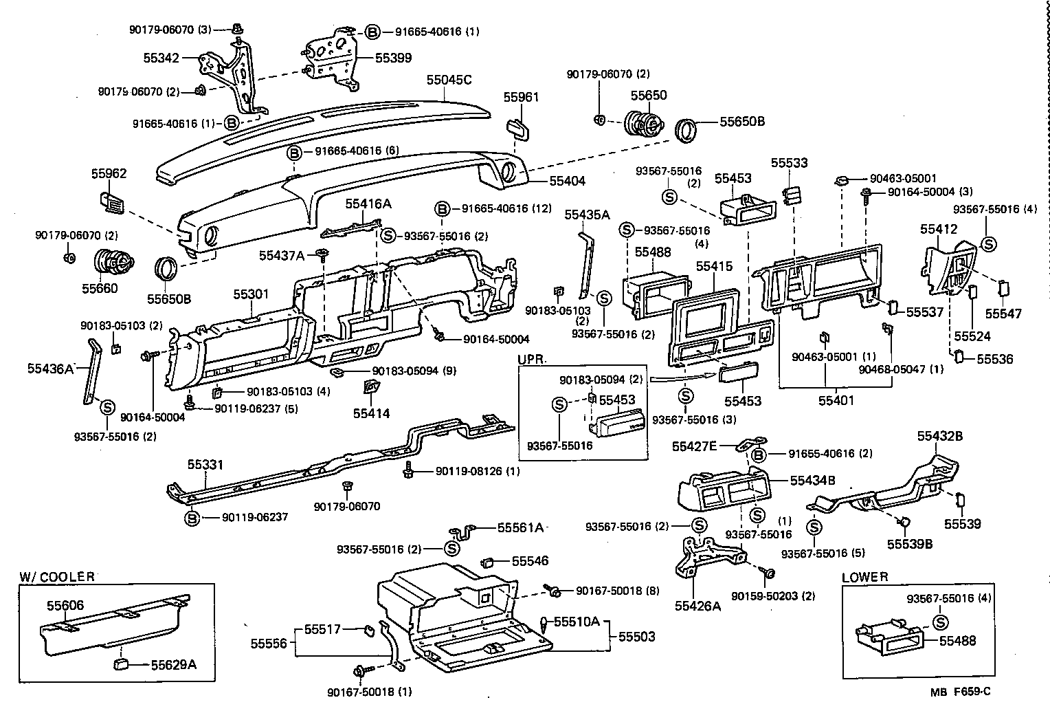 55404-30580 PANEL SUB-ASSY, INSTRUMENT CLUSTER FINISH product image