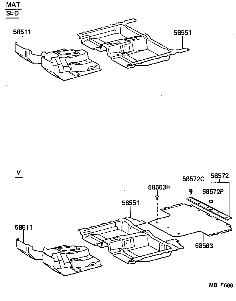 58540-91750 MAT, FLOOR, REAR product image