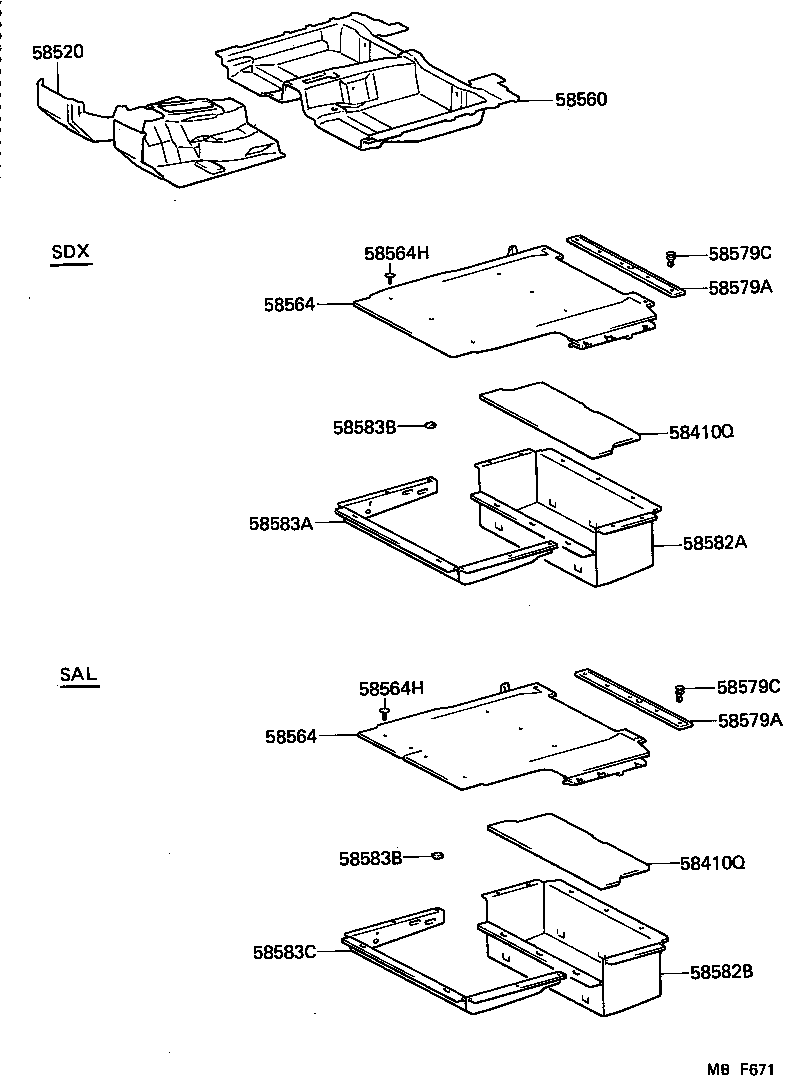 58540-91750 MAT, FLOOR, REAR product image
