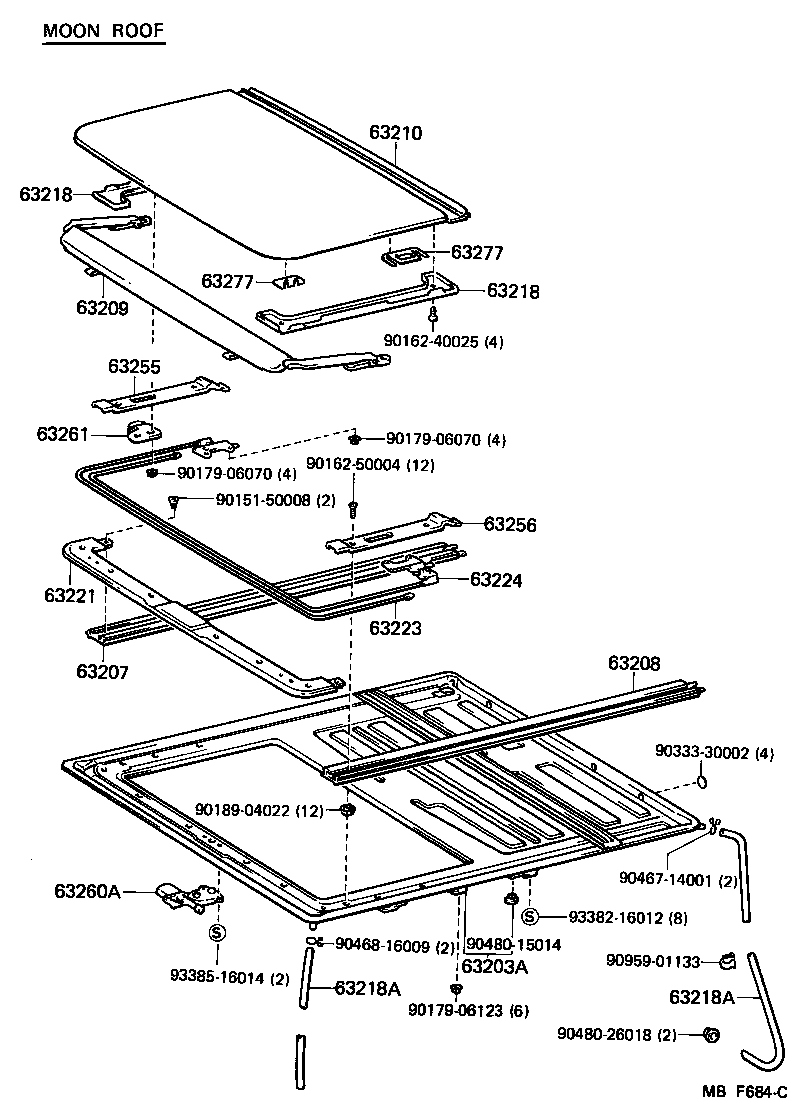63111-30160 PANEL, ROOF product image