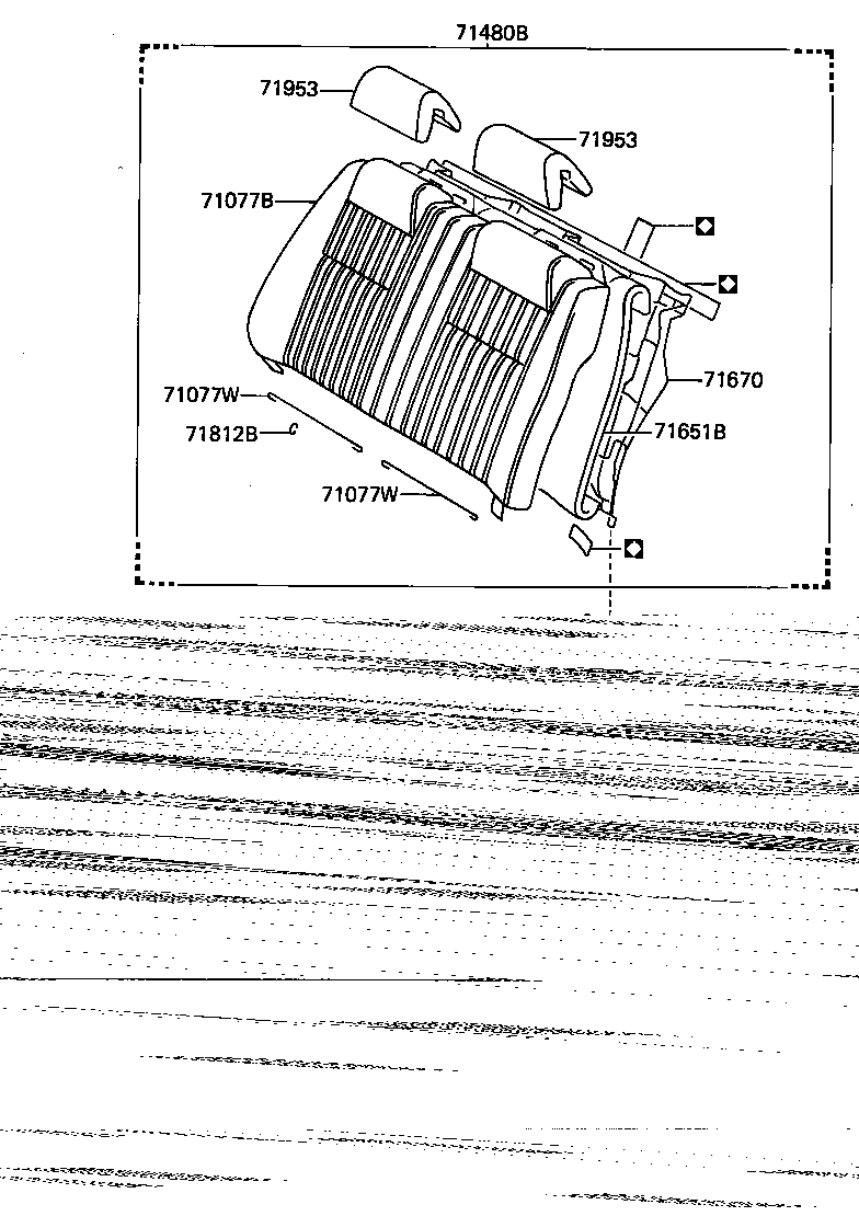 62552-91701 GARNISH, REAR SEAT SIDE, LH product image