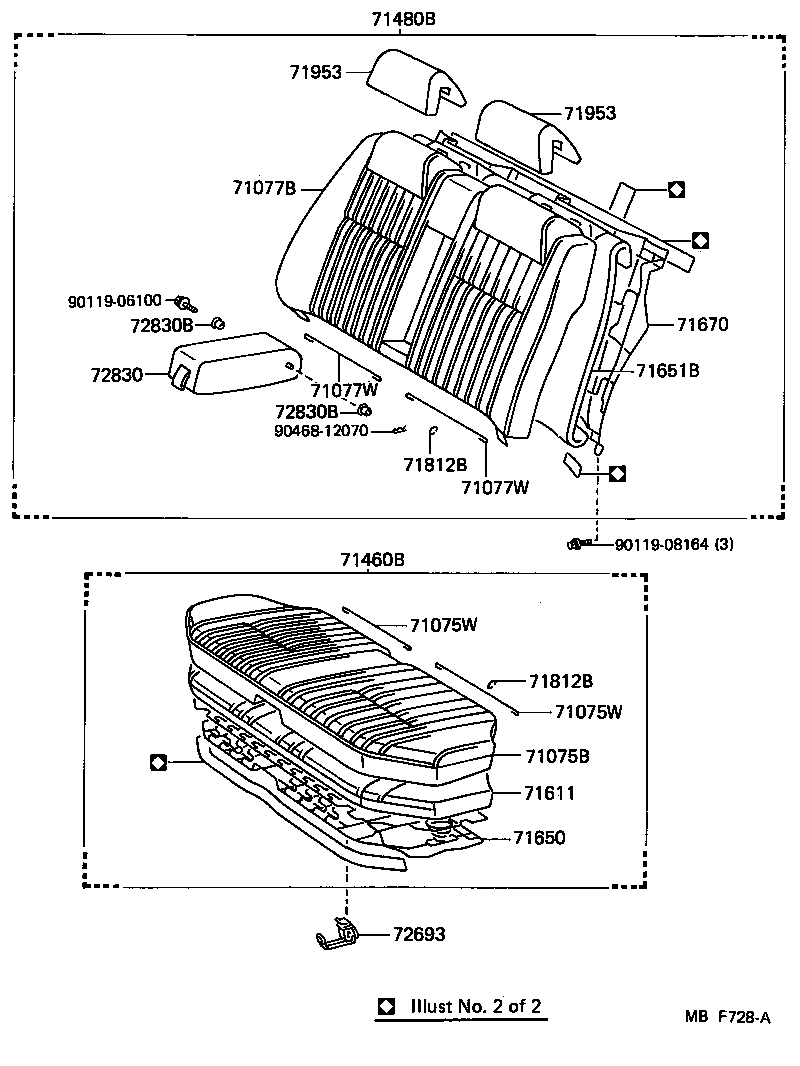 62552-91701 GARNISH, REAR SEAT SIDE, LH product image