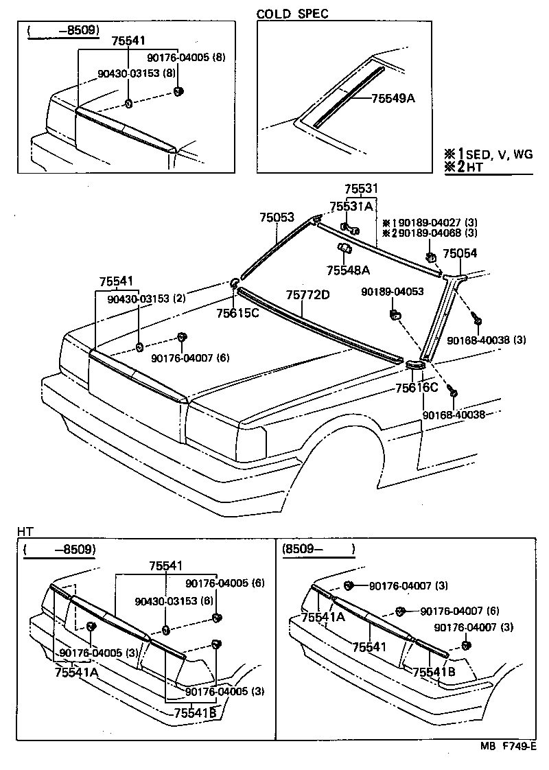 75770-39115 MOULDING, HOOD, FRONT product image