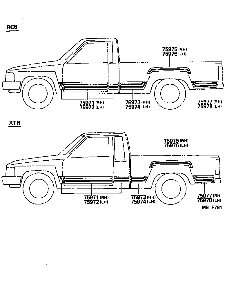75985-89134 STRIPE, SIDE, RH NO.1 product image