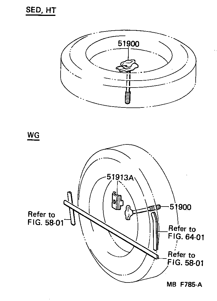 51913-91702 PLATE, SPARE WHEEL MOUNTING product image