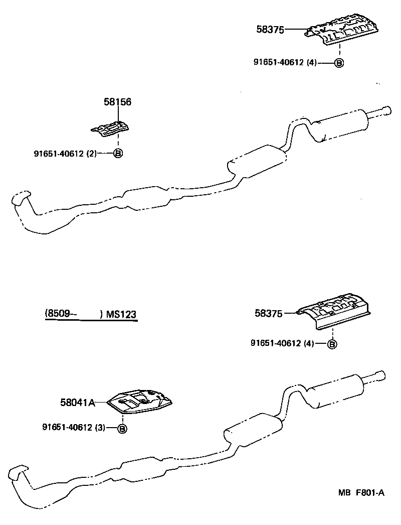 58321-30070 INSULATOR, REAR FLOOR HEAT, NO.1 product image
