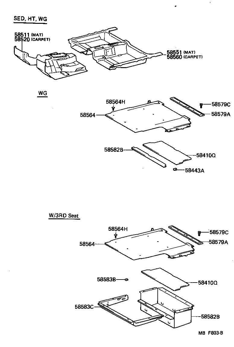 58510-3A080 MAT, FLOOR, FRONT product image