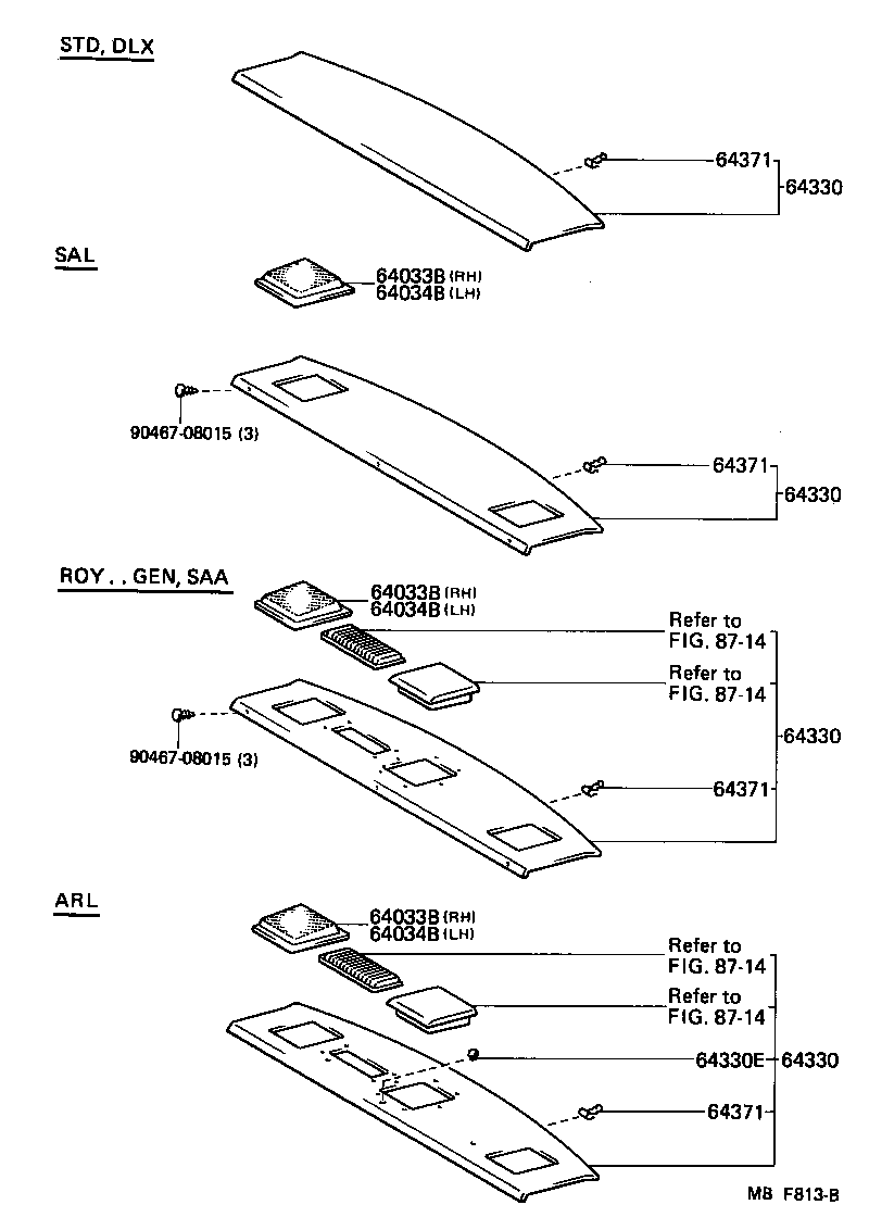 58703-30020 COVER SUB-ASSY, LUGGAGE COMPARTMENT SIDE, RH product image
