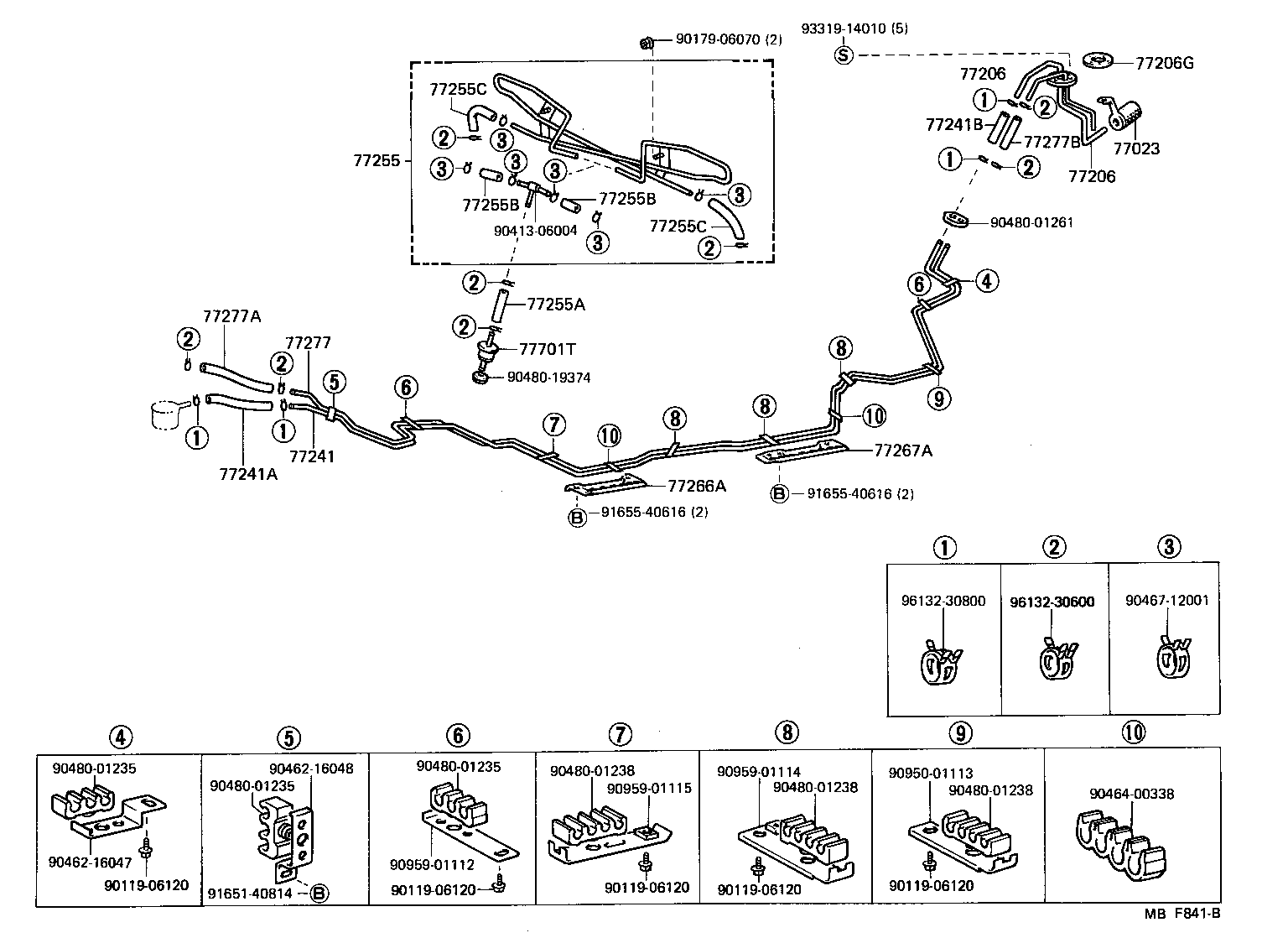 77030-30010 CABLE SUB-ASSY, FUEL LID LOCK CONTROL product image