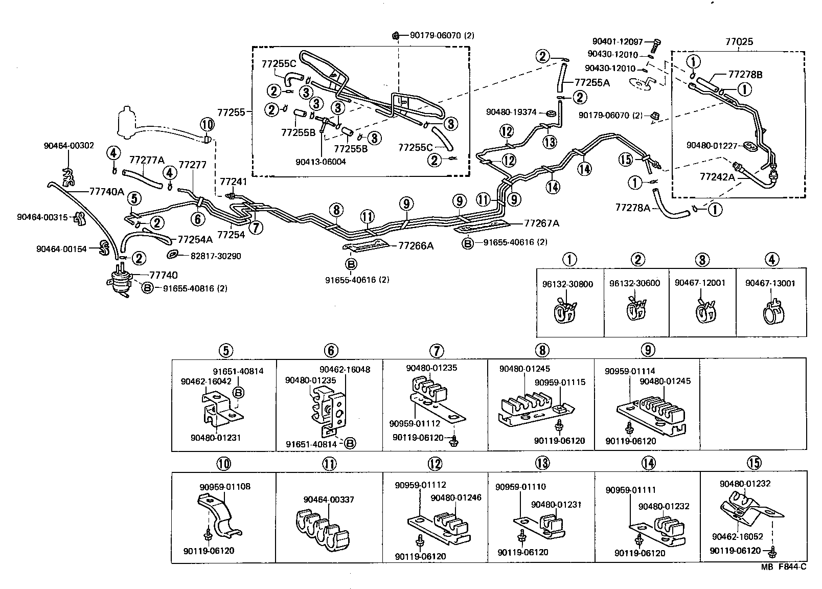 77030-30010 CABLE SUB-ASSY, FUEL LID LOCK CONTROL product image