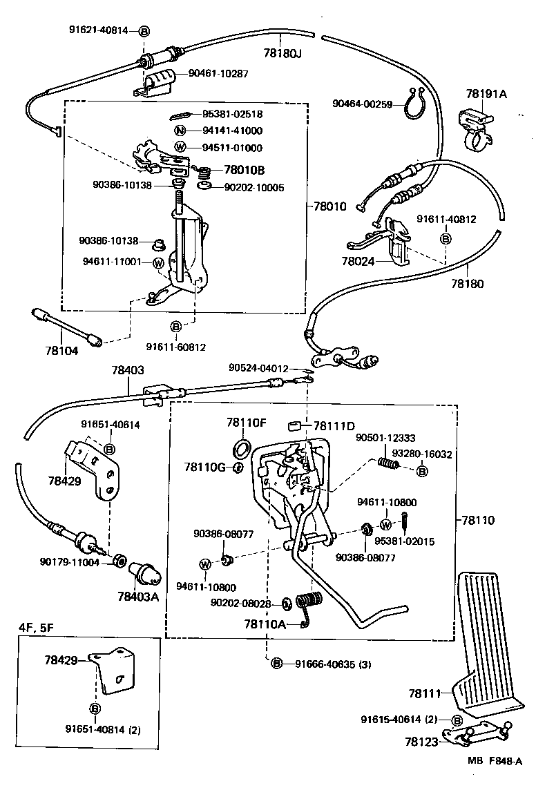 78100-30500 LINK ASSY, ACCELERATOR product image