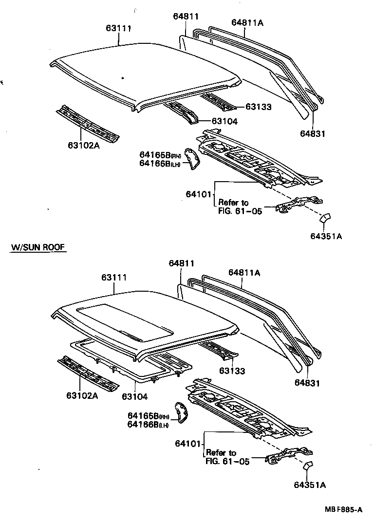 63111-20170 PANEL, ROOF product image