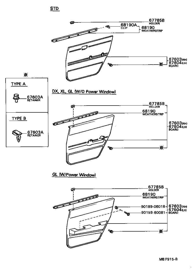 67003-20360 PANEL SUB-ASSY, REAR DOOR, RH product image