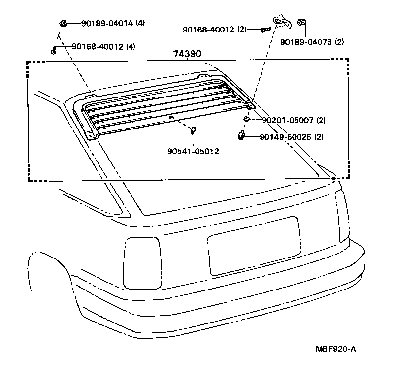 74232-20101-04 PANEL, FRONT ARMREST BASE, UPPER LH product image