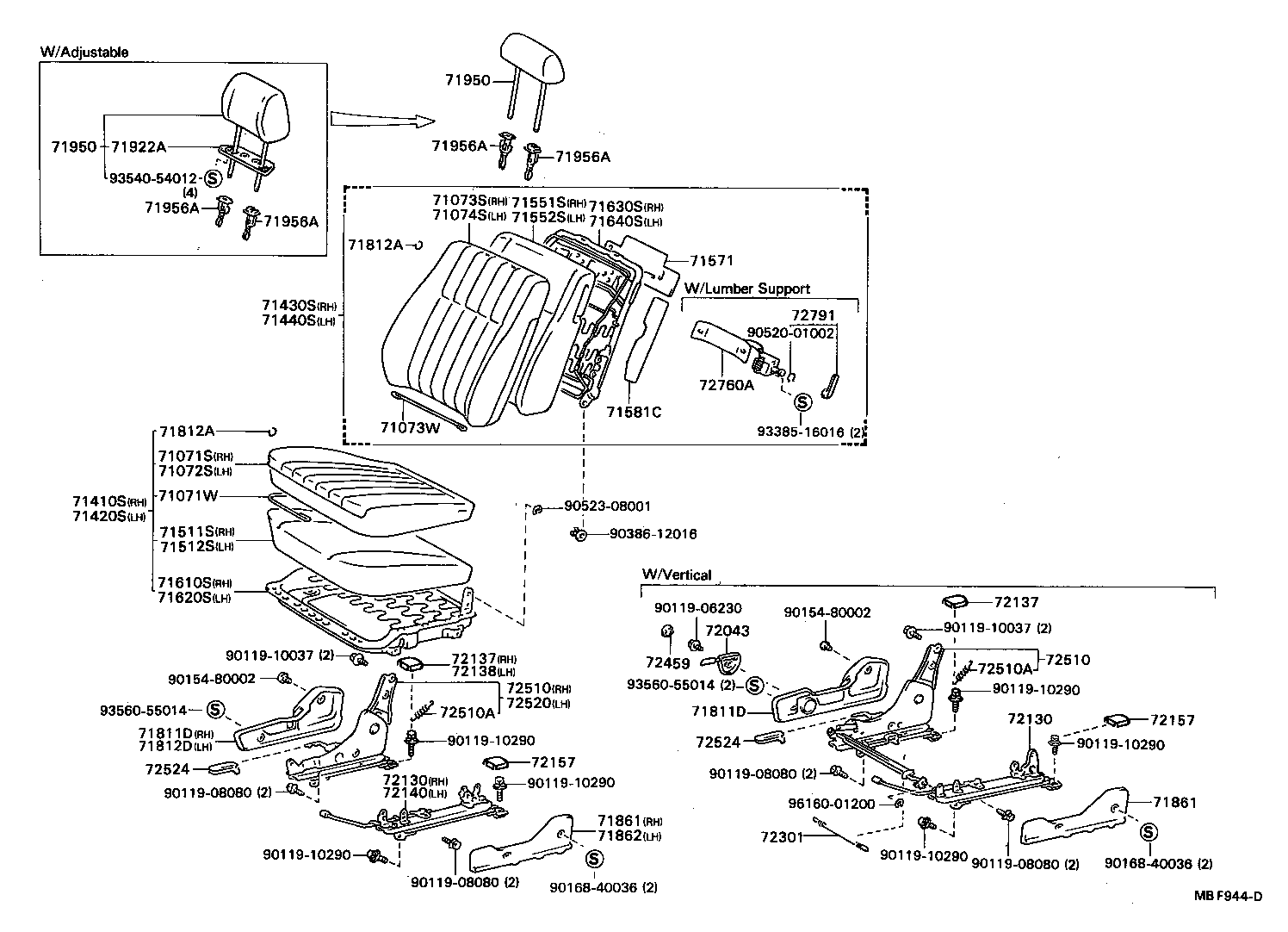 71620-20150 SPRING ASSY, FRONT SEAT CUSHION, LH(FOR SEPARATE TYPE) product image