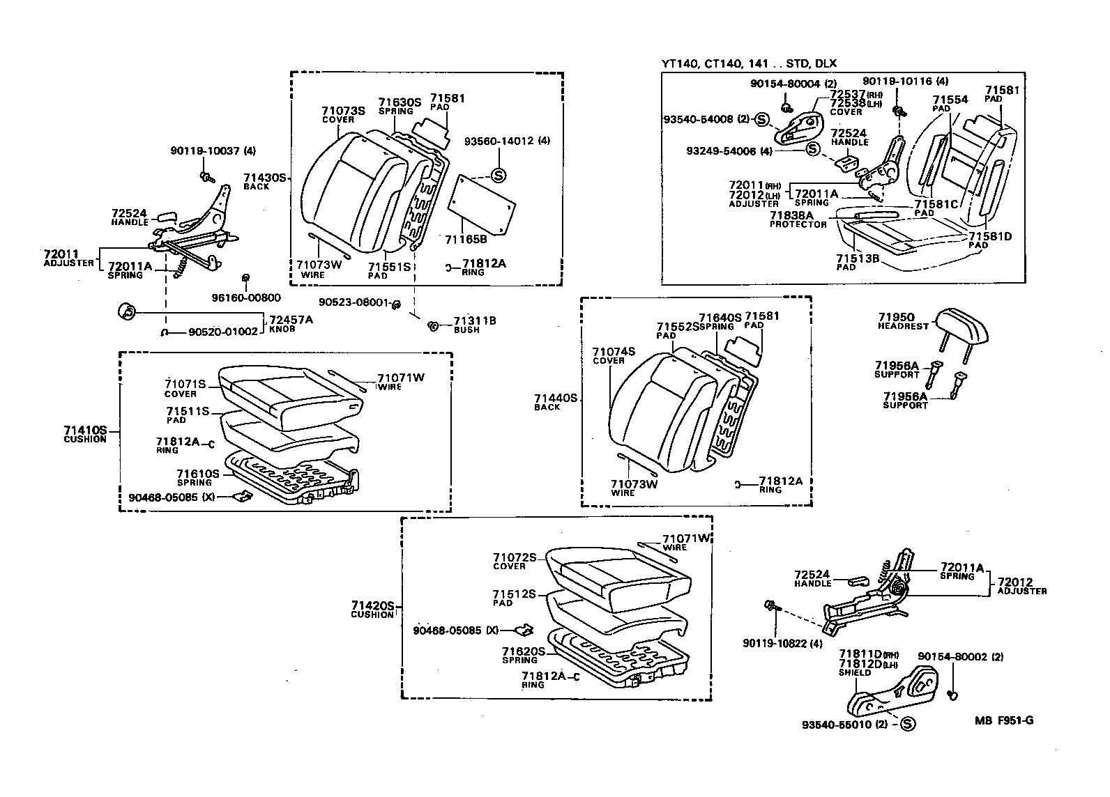 71630-91D02 SPRING ASSY, FRONT SEAT BACK, RH(FOR SEPARATE TYPE) product image