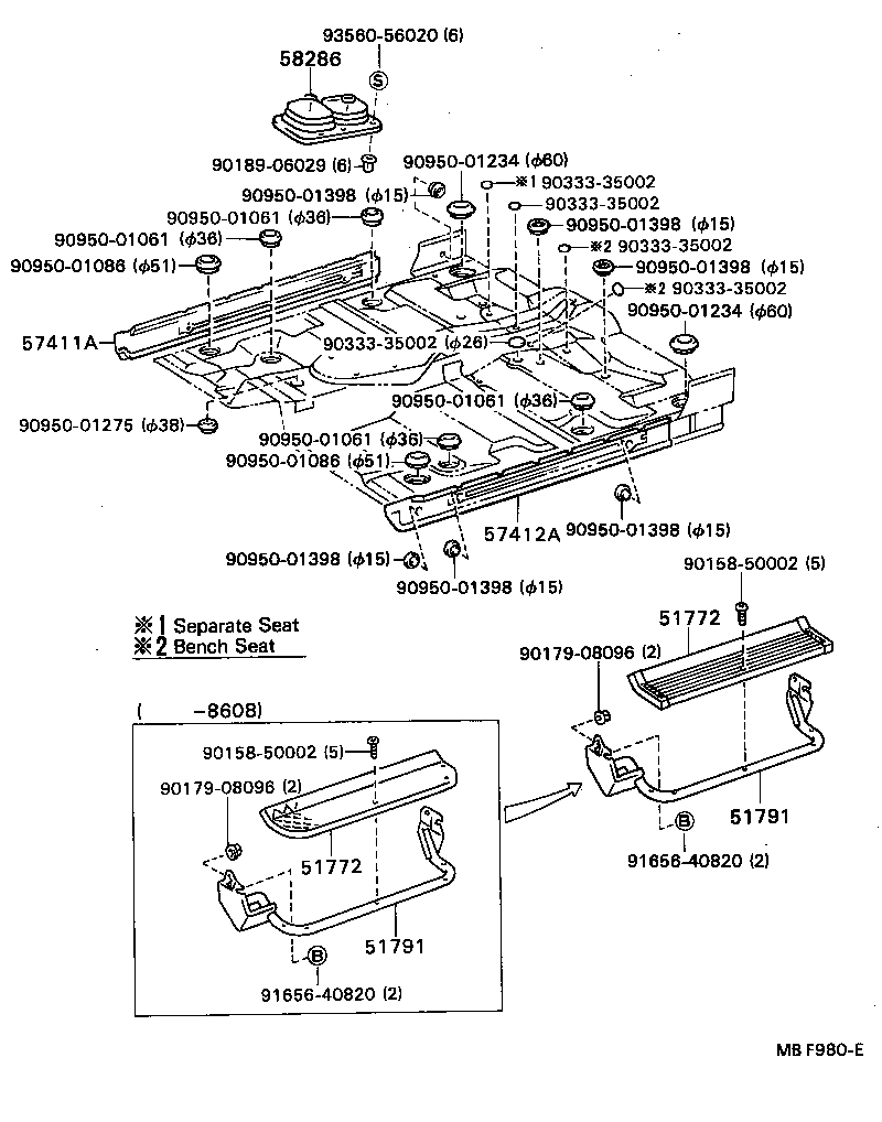 58280-89108 BOOT, SHIFT & SELECT LEVER, NO.1 product image