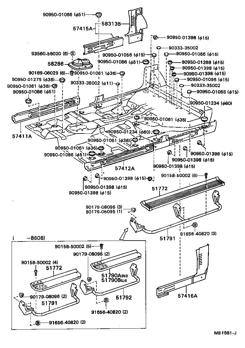 58280-89108 BOOT, SHIFT & SELECT LEVER, NO.1 product image