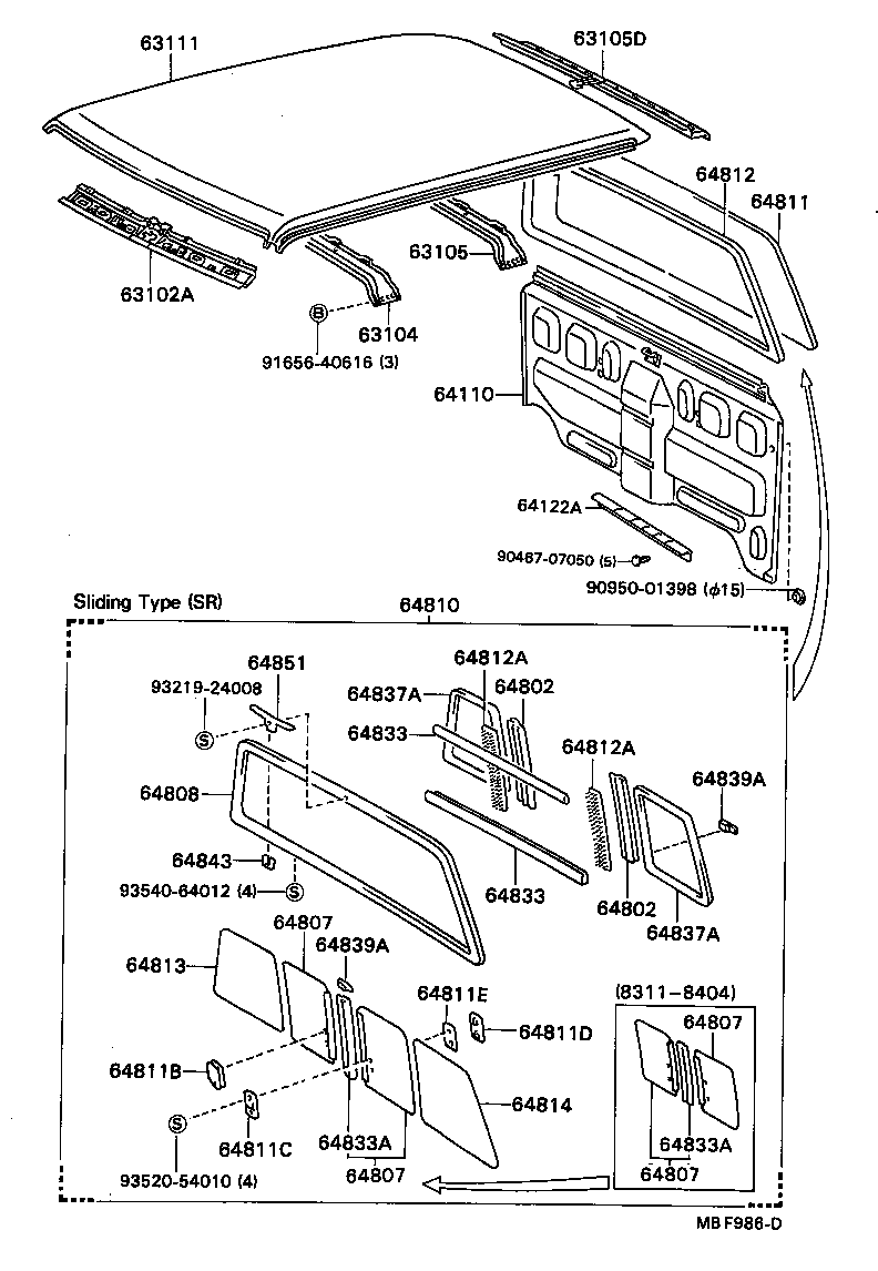 65457-89101 BAFFLE, DUST REAR BODY product image