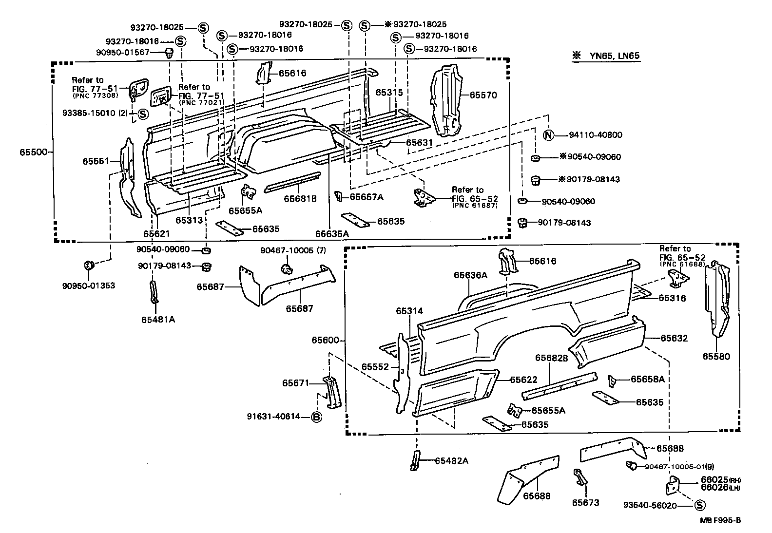 65500-89230 PANEL ASSY, REAR BODY SIDE, RH product image
