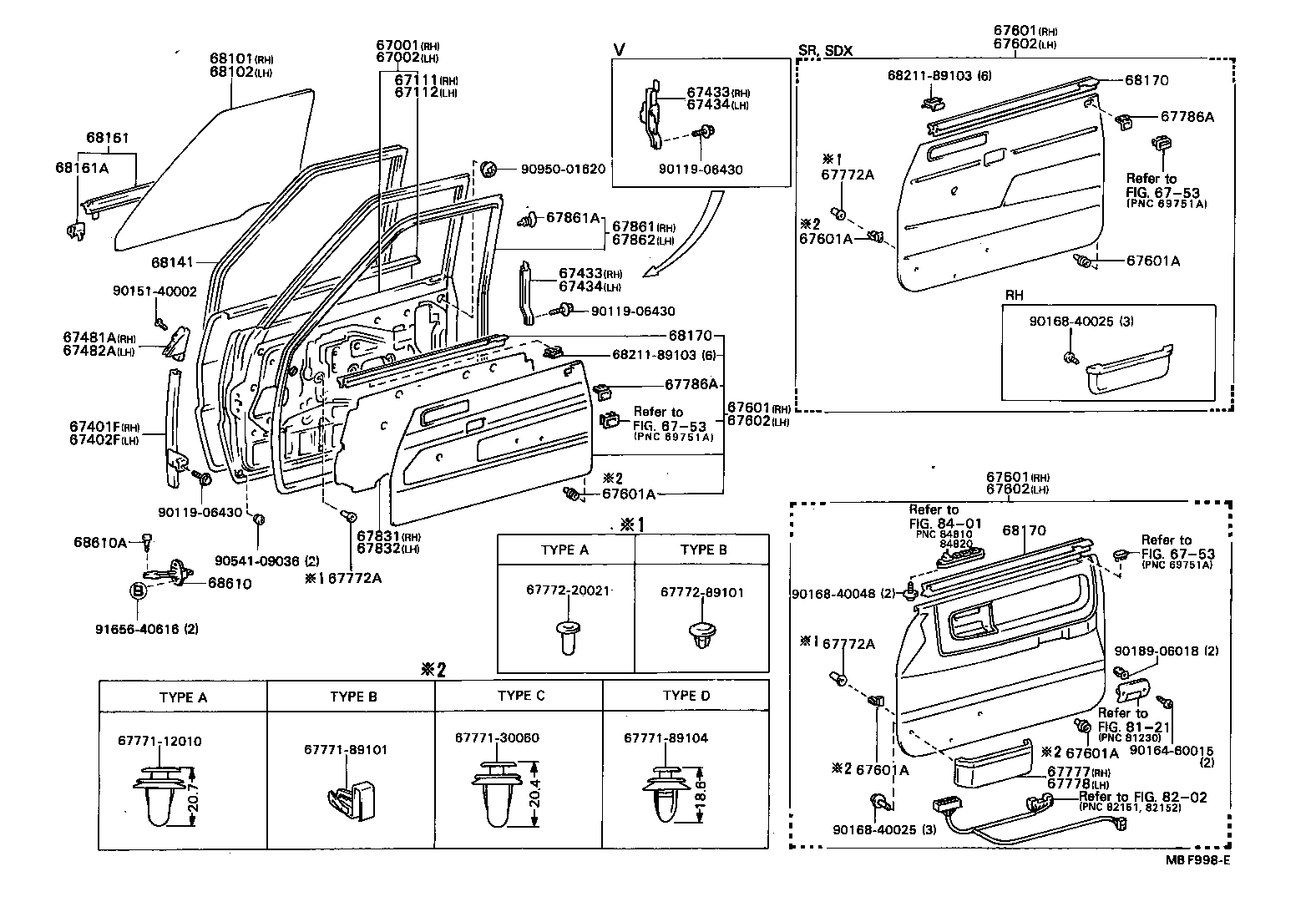67002-89189 PANEL SUB-ASSY, FRONT DOOR, LH product image