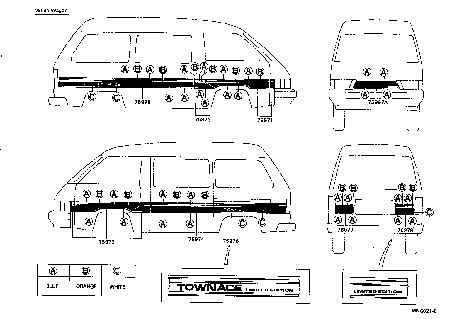 75946-87003 STRIPE, REAR BODY BACK, RH product image