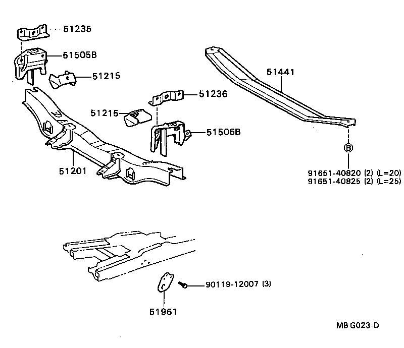 51221-28903 CROSSMEMBER SUB-ASSY, FRONT SUSPENSION product image