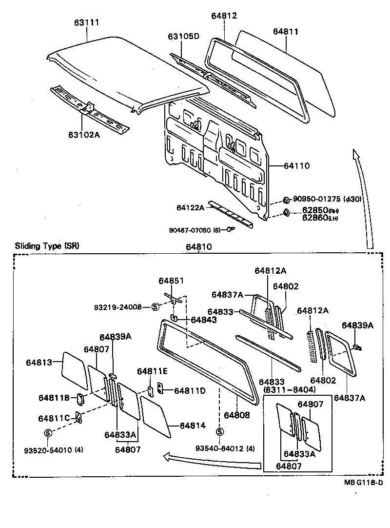 65457-89101 BAFFLE, DUST REAR BODY product image