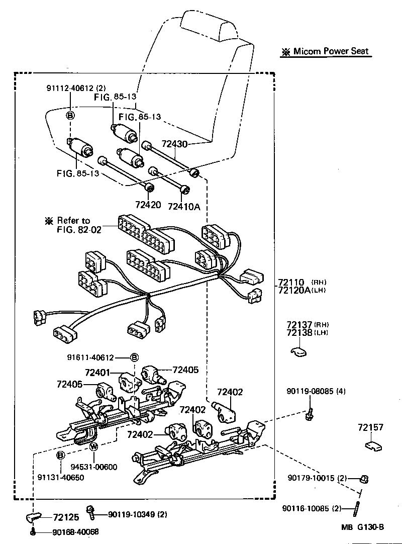 71640-30320 SPRING ASSY, FRONT SEAT BACK, LH(FOR SEPARATE TYPE) product image