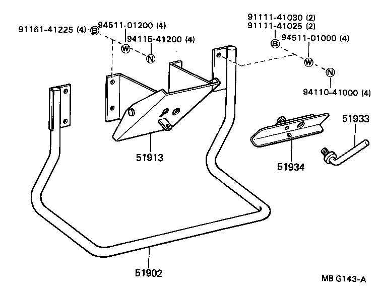 51923-36010 GUIDE, SPARE TIRE CARRIER product image