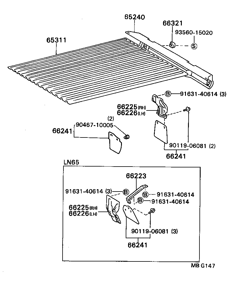 66020-89102 FENDER ASSY, REAR BODY, FRONT LH product image
