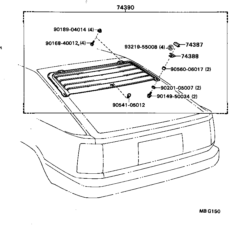 74231-20080-03 PANEL, FRONT ARMREST BASE, UPPER RH product image
