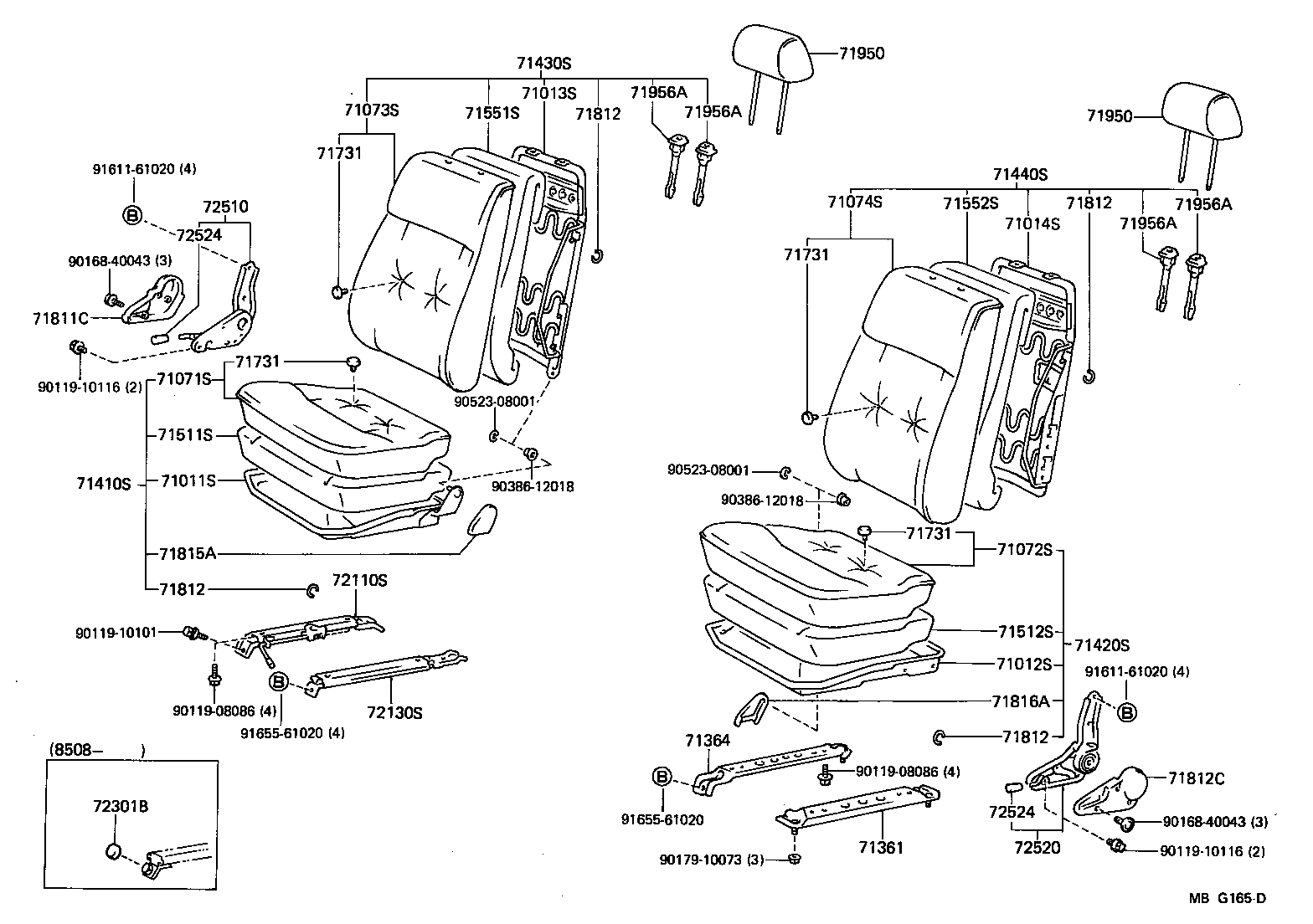79180-95J09 SPRING ASSY, NO.1 SEAT BACK product image