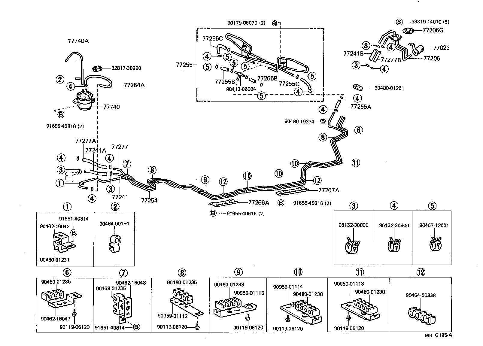 77030-30010 CABLE SUB-ASSY, FUEL LID LOCK CONTROL product image