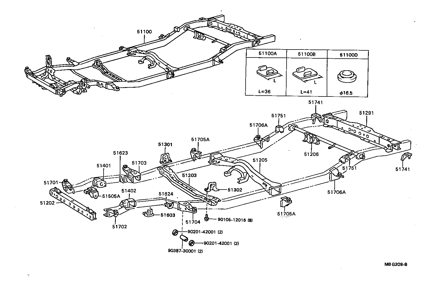 51047-35040 BRACKET SUB-ASSY, ENGINE FRONT MOUNTING, RH product image