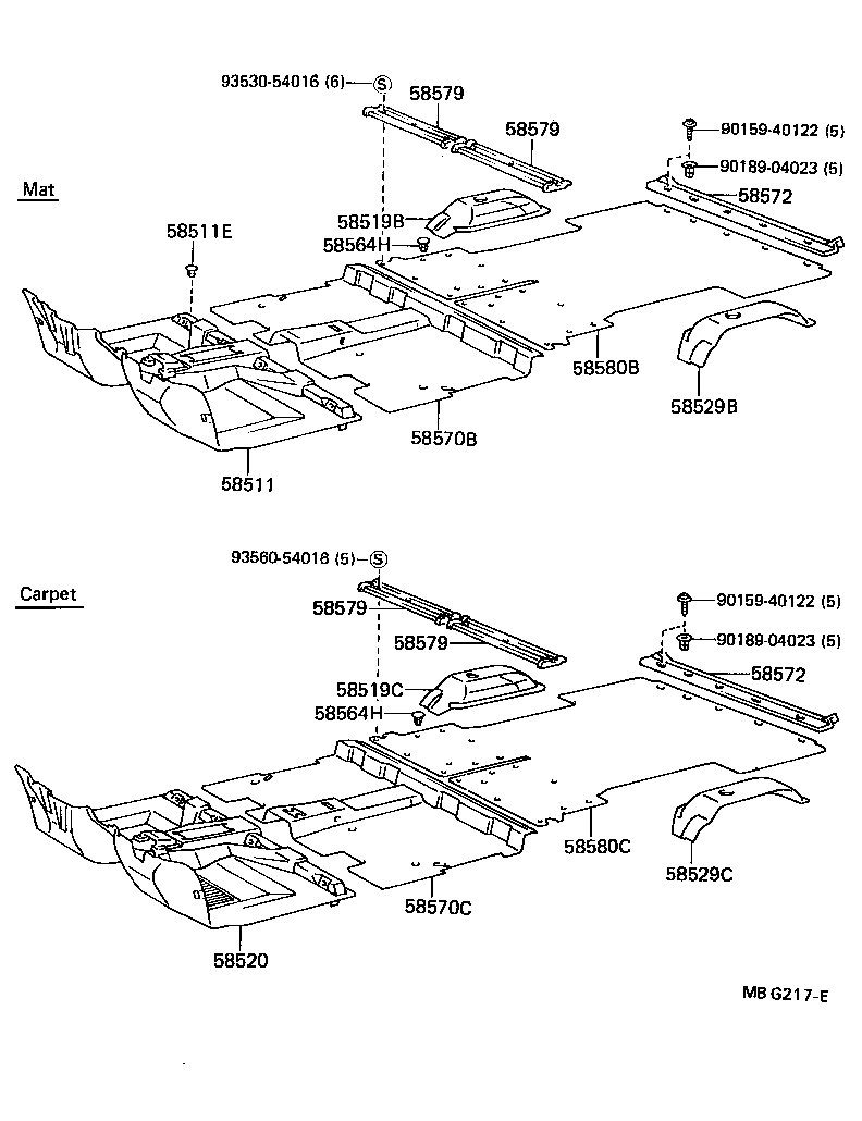 58510-89237-06 MAT, FLOOR, FRONT product image