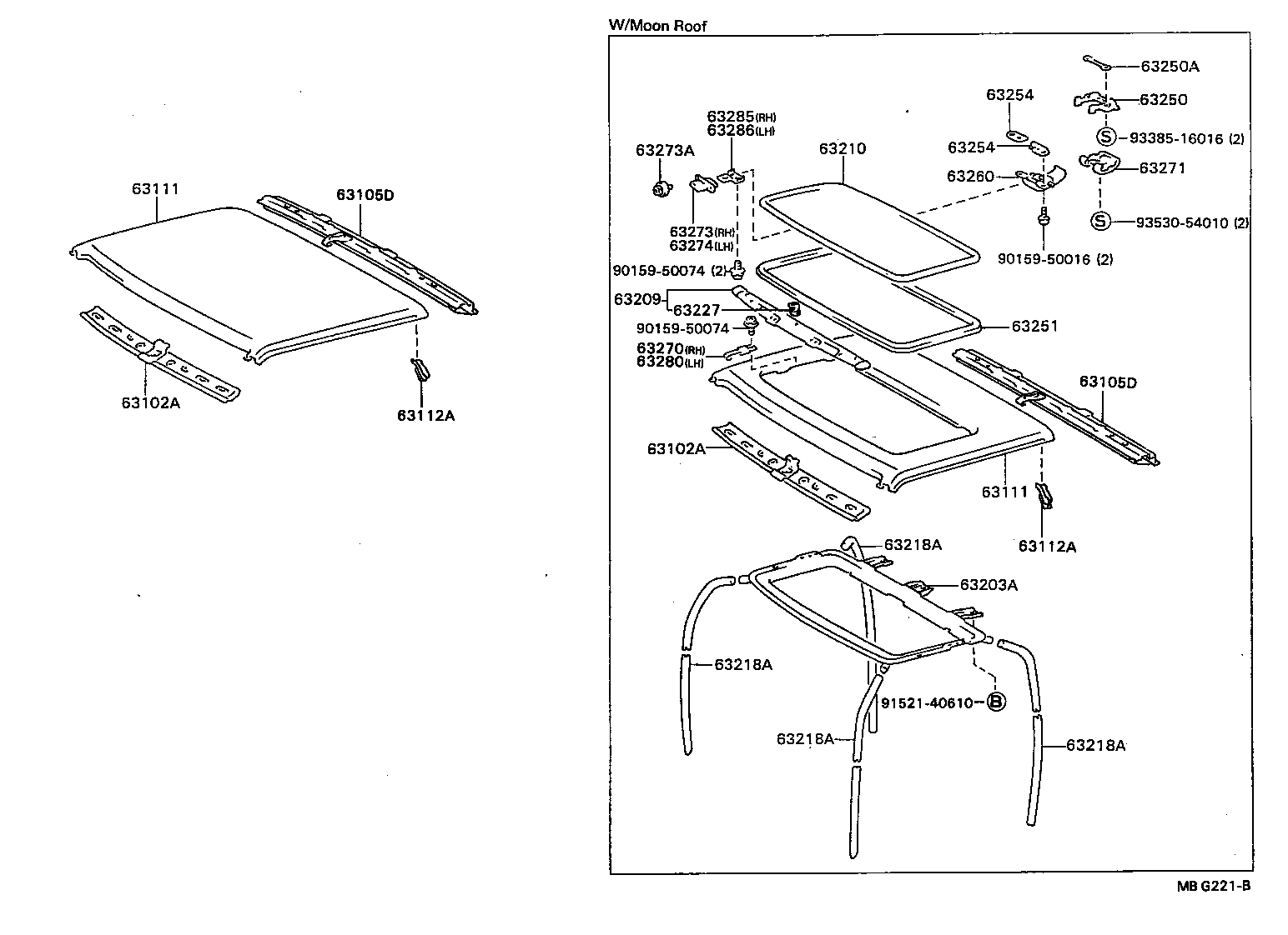 63111-89115 PANEL, ROOF product image