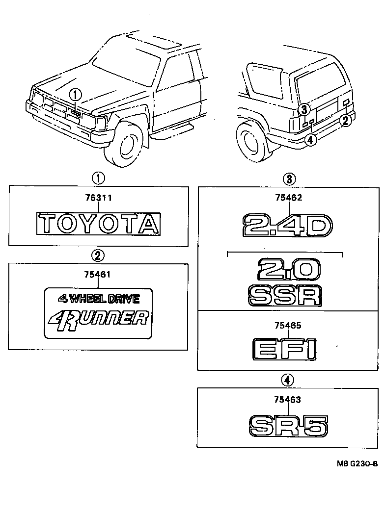 75317-35010 PLATE, RADIATOR GRILLE ORNAMENT product image