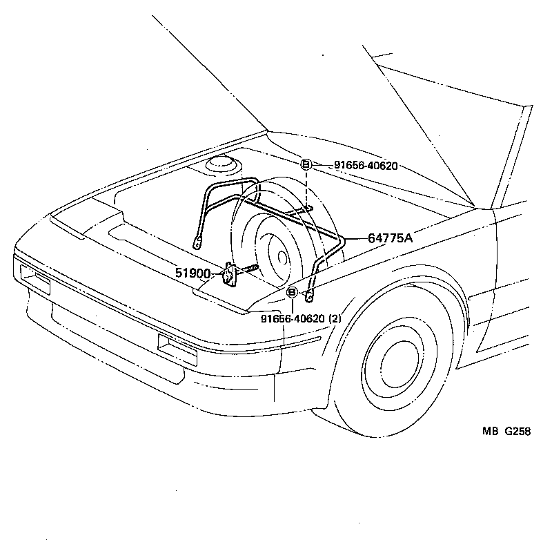 64775-17010 GUARD, SPARE WHEEL product image
