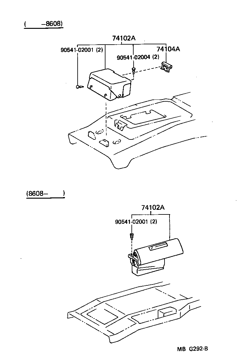 74102-17010-01 RECEPTACLE ASSY, FRONT ASH product image