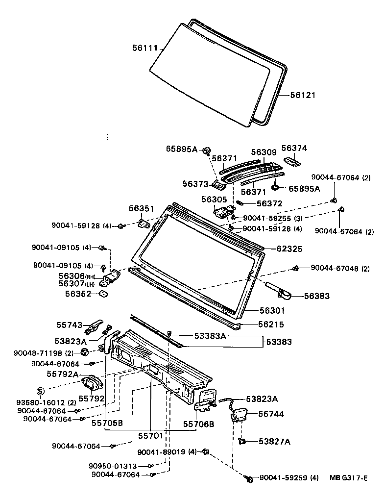 55706-87609 PANEL SUB-ASSY, COWL TOP SIDE, LH product image
