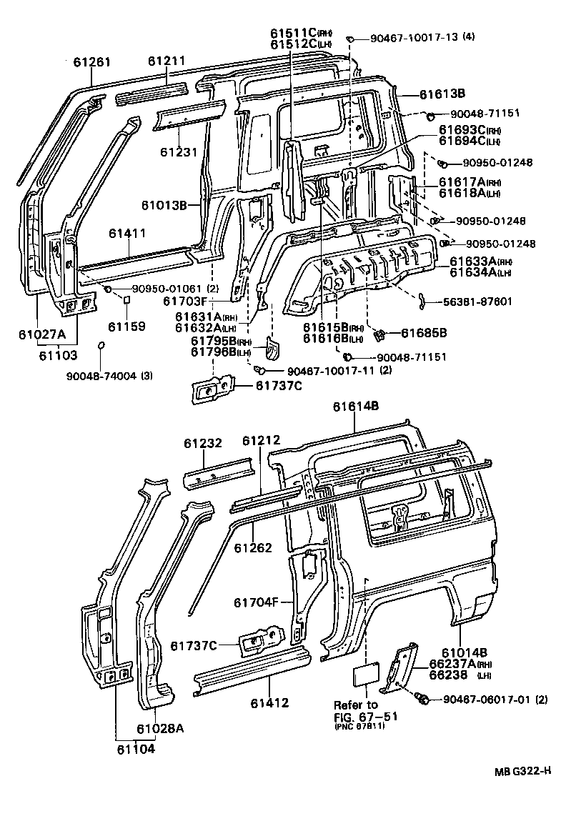 61027-87603 PILLAR SUB-ASSY, FRONT BODY, OUTER RH product image