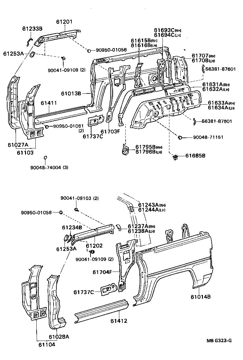 61027-87603 PILLAR SUB-ASSY, FRONT BODY, OUTER RH product image
